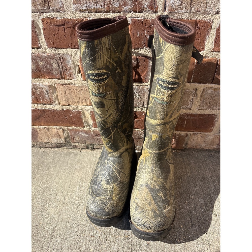 LaCrosse Alpha Burly 800G Thinsulate Insulated Camo Knee Rubber Hunting Boots